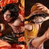 One Piece statuette PVC P.O.P. NEO-Maximum Luffy & Ace Bond between brothers 20th Limited Ver. 25 cm - MEGAHOUSE