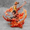 One Piece statuette PVC P.O.P. NEO-Maximum Luffy & Ace Bond between brothers 20th Limited Ver. 25 cm - MEGAHOUSE