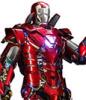 Iron Man 3 figurine Movie Masterpiece 1/6 Silver Centurion (Armor Suit Up Version) 32 cm - HOT TOYS