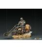 Star Wars The Mandalorian statuette 1/10 Deluxe Art Scale Mandalorian on Speederbike 18 cm - IRON STUDIOS