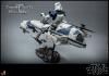 Star Wars The Clone Wars figurine 1/6 Commander Appo & BARC Speeder 30 cm - HOT TOYS