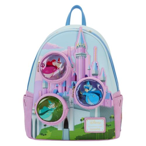 Disney Loungefly Mini Sac A Dos Belle aux Bois Dormant Stained Glass Castle - FUNKO