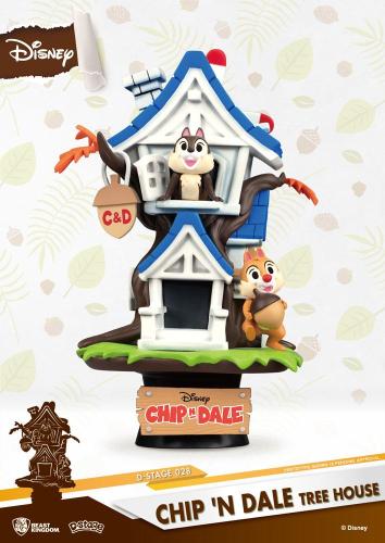 Disney Summer Series diorama PVC D-Stage Chip 'n Dale Tree House 16 cm - BEAST KINGDOM