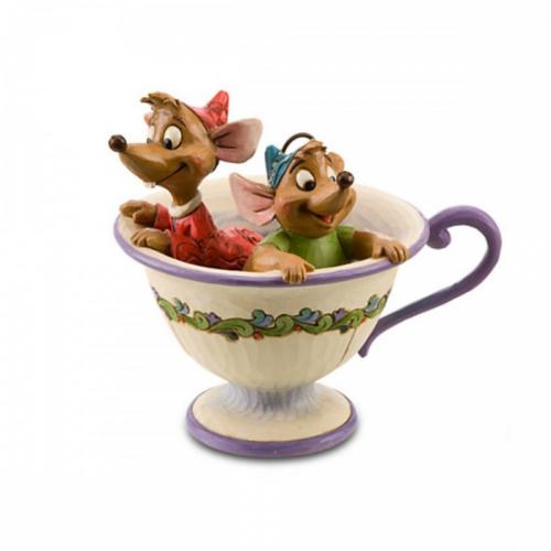 JAQ AND GUS IN TEA CUP - ENESCO