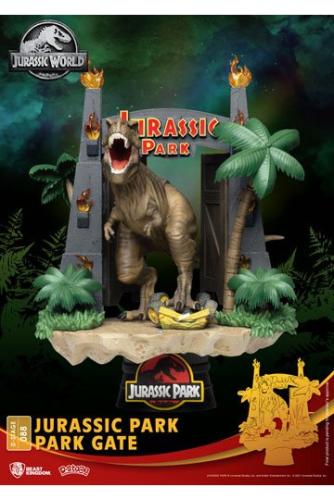 Jurassic Park diorama PVC D-Stage Park Gate 15 cm - BEAST KINGDOM