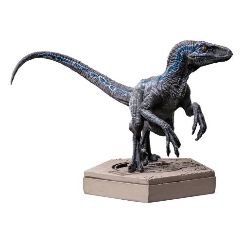 Jurassic World Icons statuette Velociraptor B Blue 7 cm - IRON STUDIOS