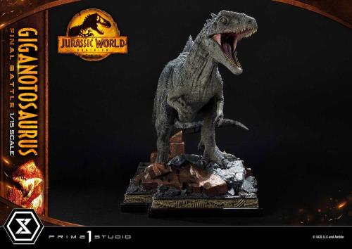 Jurassic World : Le Monde d'après statuette Legacy Museum Collection 1/15 Giganotosaurus Final Battle Regular Version 48 cm - PRIME 1