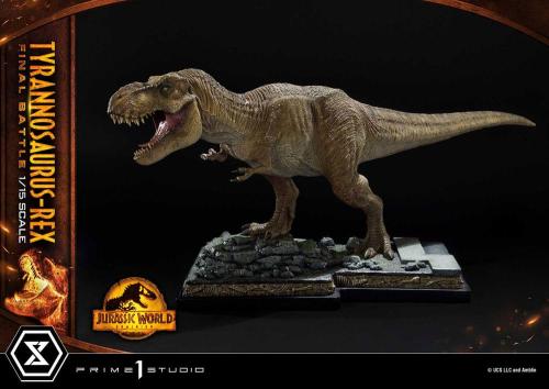 Jurassic World : Le Monde d'après statuette Legacy Museum Collection 1/15 Tyrannosaurus-Rex Final Battle Regular Version 38 cm - PRIME 1