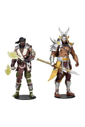 Mortal Kombat pack 2 figurines Sub-Zero & Shao Khan 18 cm - MC FARLANE