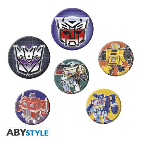 TRANSFORMERS - Pack de Badges - Transformers Première Génération - ABYSTYLE