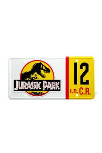 Jurassic Park réplique 1/1 plaque minéralogique Dennis Nedry