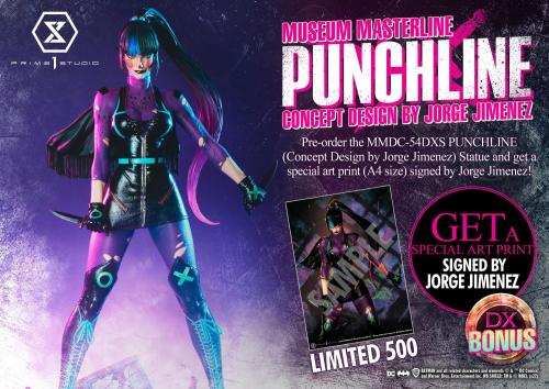 DC Comics statuette 1/3 Punchline Deluxe Bonus Version Concept Design by Jorge Jimenez 85 cm - PRIME ONE STUDIOS