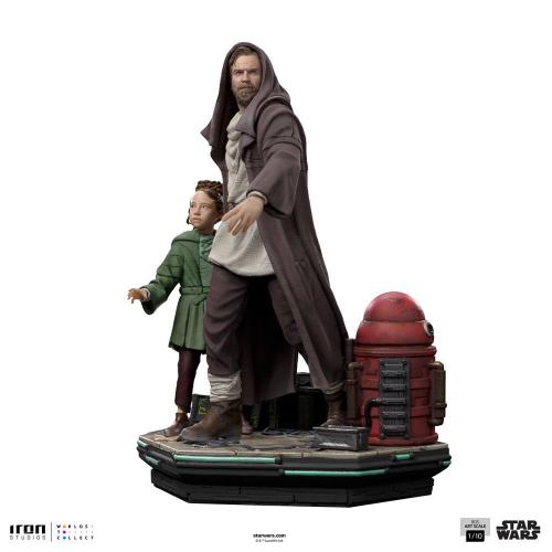 Star Wars: Obi-Wan Kenobi statuette Deluxe Art Scale 1/10 Obi-Wan & Young Leia 20 cm - IRON STUDIOS