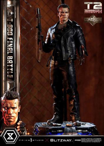 Statuette Terminator 2 Museum Masterline Série 1/3 T-800 Final Battle Deluxe Version 75 cm - PRIME 1