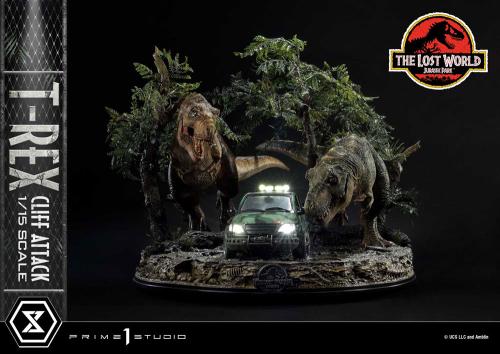 Jurassic World: The Lost World statuette 1/15 T-Rex Cliff Attack 53 cm - PRIME 1